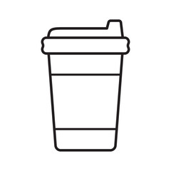 Paper coffee cup icon. Coffee cup icon.