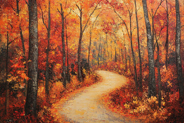 Obraz premium autumn in the forest