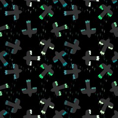 Ethnic animals seamless birds pattern for wrapping paper and fabric
