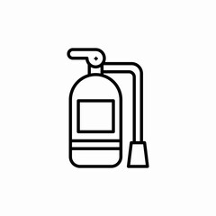 fire extinguisher icon sign vector