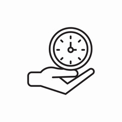 time care icon sign vector