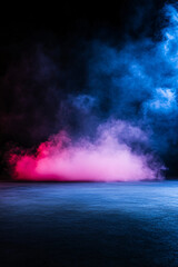 Obraz premium colorful smoke on a dark background