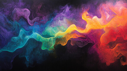 Obraz premium Abstract Colorful Swirls and Smoke Pattern Background