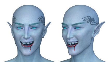 悪魔青年　3DCGレンダリング