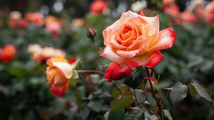 Blooming Beauty: A Garden of Vibrant Red Roses