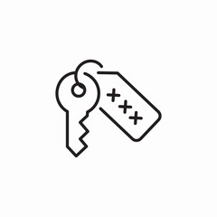 house key icon sign vector