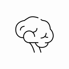 human organ brain icon sign vector