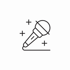karaoke microphone icon sign vector