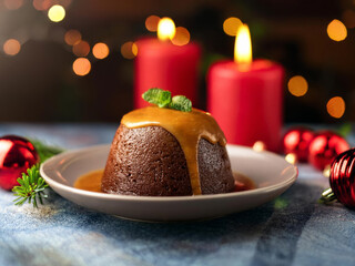Christmas desert on a table