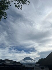 clouds over the mountains Fuji 