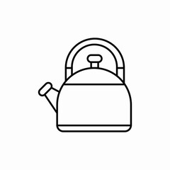 kettle whistle icon sign vector