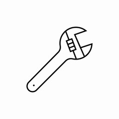 wrench service icon sign vector
