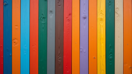 Colorful rectangular wooden planks 