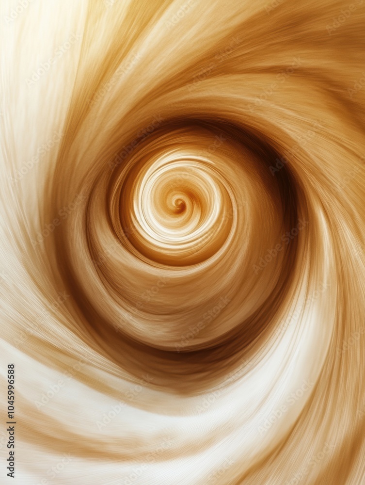 Poster the artwork features swirling tea shapes in soft, muted colors, evoking a sense of calm and serenity