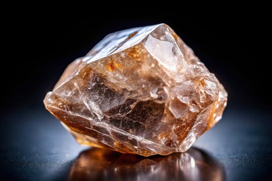 specimen of natural rough zircon crystal cutout Medium Shot