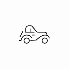 retor car icon sign vector