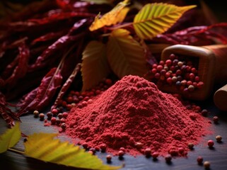 Background of food spices sumac