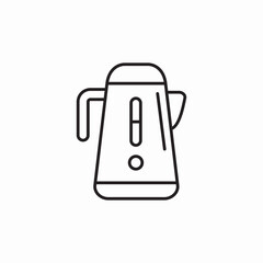 electric kettle icon sign vector