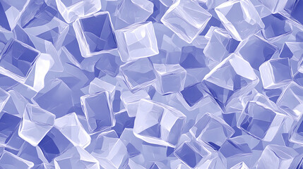 Abstract Backdrop With Transparent Cubes on a Calming Blue Surface for Tech Designs