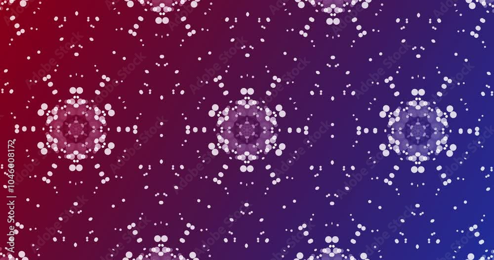 Poster kaleidoscope, pattern or bokeh in wallpaper with abstract, creativity or spots on graphic background