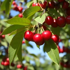 cherries on a tree