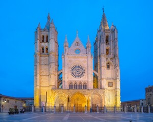 Santa María De León Cathedral, León, Castile and León, Spain