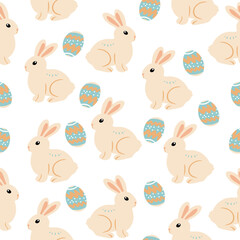 Easter pattern. Seamless Easter vector pattern for decoration