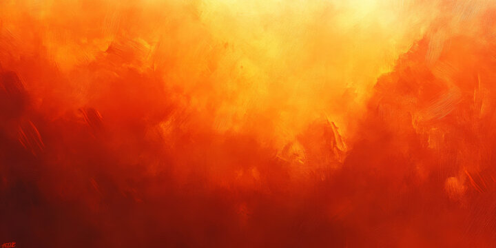 Abstract background showcasing a smooth orange texture, with bright tangerine hues dissolving into deep burnt orange. The image should have a lightly grained texture with warm, glowing highlights