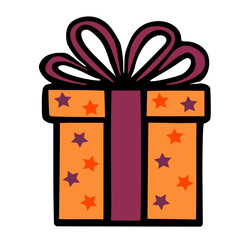 gift box with ribbon