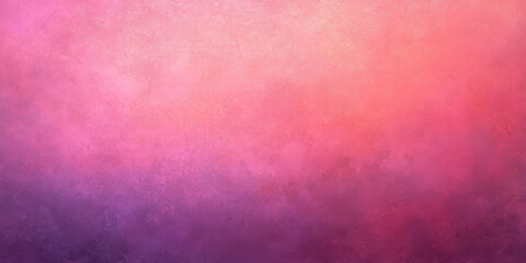 Obraz premium Abstract background with a smooth coral pink texture, fading into a deep, soft mauve. The surface should be lightly grainy with a faint, cloudy effect to enhance its soft, dreamy quality