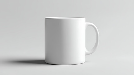 Obraz premium A plain white ceramic mug mock up 