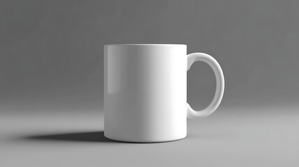 Obraz premium A plain white ceramic mug mock up 