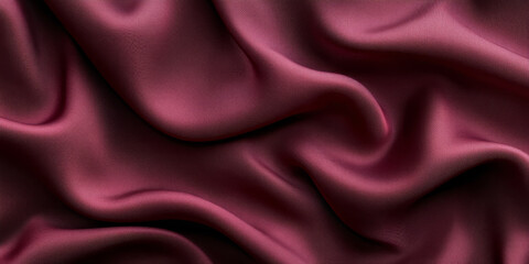 Obraz premium Soft burgundy fabric with a luxurious pile, elegantly folded to showcase its rich texture and deep color, ideal for a sophisticated background or textile design