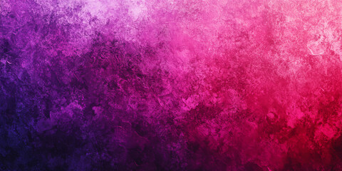 Obraz premium Bright magenta to deep violet grainy gradient abstract background, with rich noise texture for a bold and captivating poster or header design