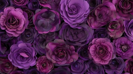 Fototapeta premium Curly Purple Cabbage: Close-Up for Floral or Vegetable Background