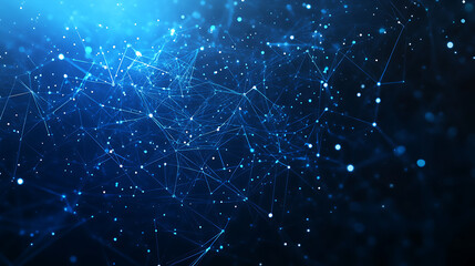 abstract blue background with bokeh