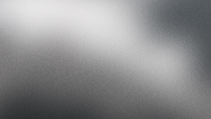 Wavy gray shapes ripple across a gradient background, shifting from dark to light grey with a gritty, grainy texture and noise effects, well-suited for web banners and poster layouts.