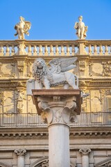 Piazza delle Erbe, Verona, Veneto, Italy