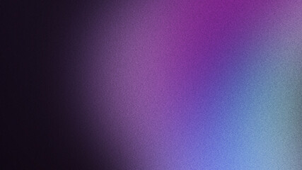 Obraz premium Flowing shapes in purples and blues stand against a grey background that fades from dark to light, with a subtle grainy texture and noise effects, perfect for modern web banners or poster layouts.