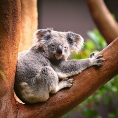 Obraz premium Koala are lazing around in the trees