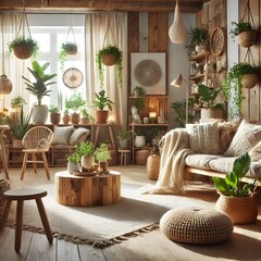 living room with a view