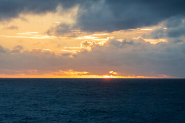 A Hawaiian Sunset over the Pacific Ocean