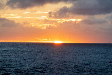 A Hawaiian Sunset over the Pacific Ocean