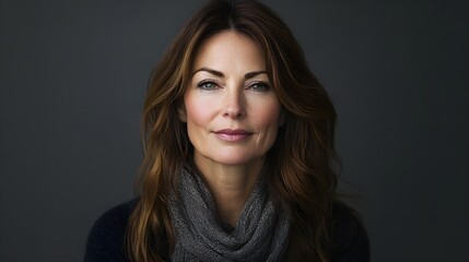Naklejka premium Testimonial of a facelift procedure, with before-and-after photos focusing on improved skin elasticity, tighter facial features, and a youthful post-surgery glow