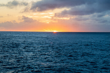 A Hawaiian Sunset over the Pacific Ocean