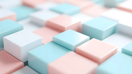 Obraz premium Pastel cubes