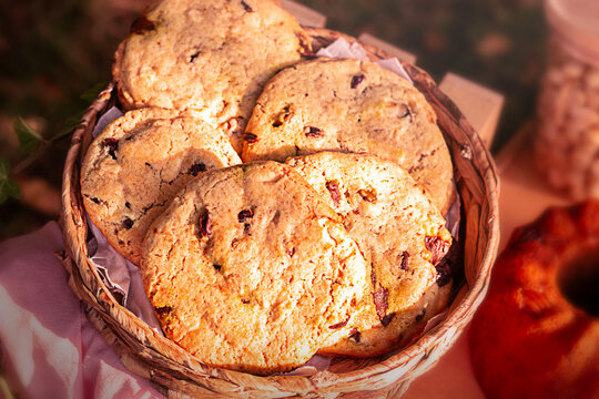 cookies, chocolate, rustic, outside, picnic, bohemian, recipe, garden, spring, summer