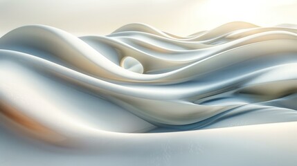 Fototapeta premium Abstract wavy background. AI.
