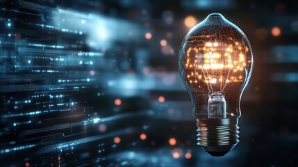 Digital Innovation:  Lightbulb with Circuitry