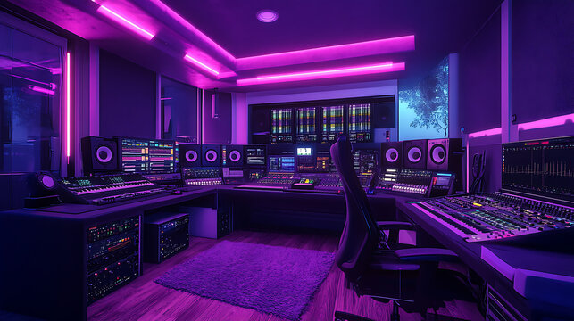 Recording Studio Control Room